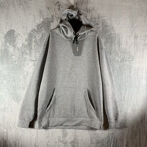 Avenue 1975 Women's Unisex L Hoodie Sweatshirt Gray Pullover Kangaroo Pocket NWT